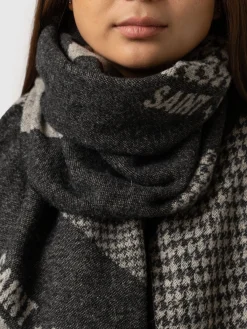 Saint + Sofia Scarf - Black/Grey