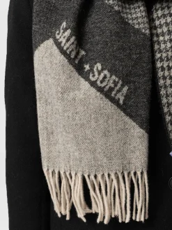 Saint + Sofia Scarf - Black/Grey