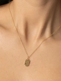 Scatter Star Charm Necklace - Gold/Black