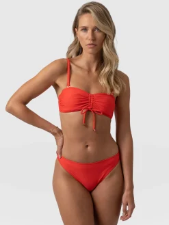 Skye Hipster Bikini Bottom - Red