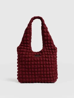 Soho Shoulder Tote Bag - Burgundy