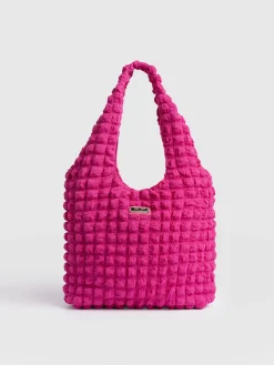Soho Shoulder Tote Bag - Fuchsia Pink