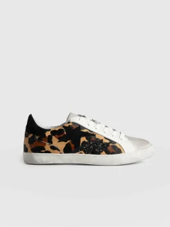 Spitalfields Sneaker - Leopard/ Star