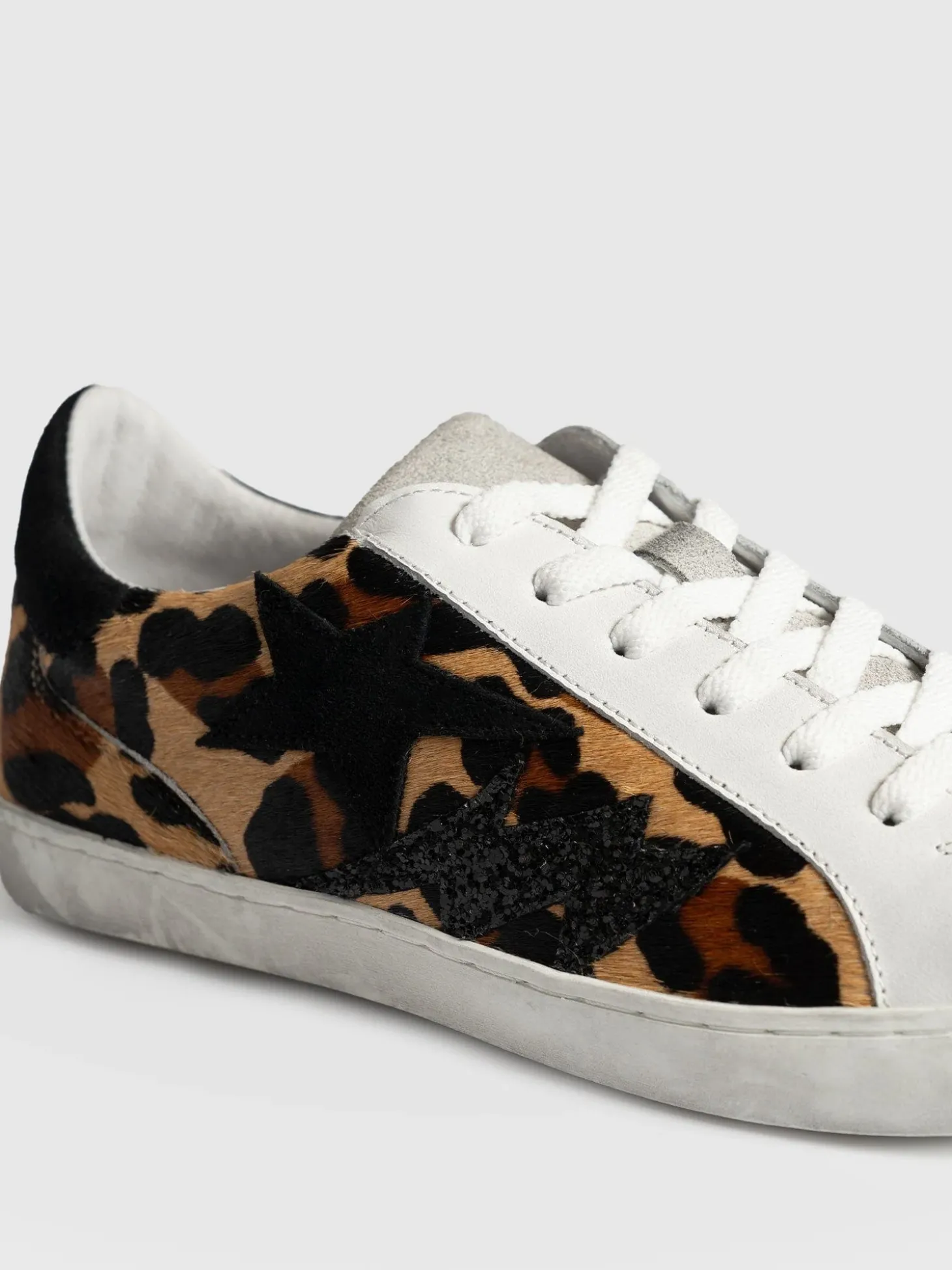 Spitalfields Sneaker - Leopard/ Star