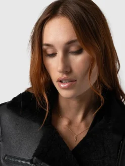 Spitfire Shearling Jacket - Black