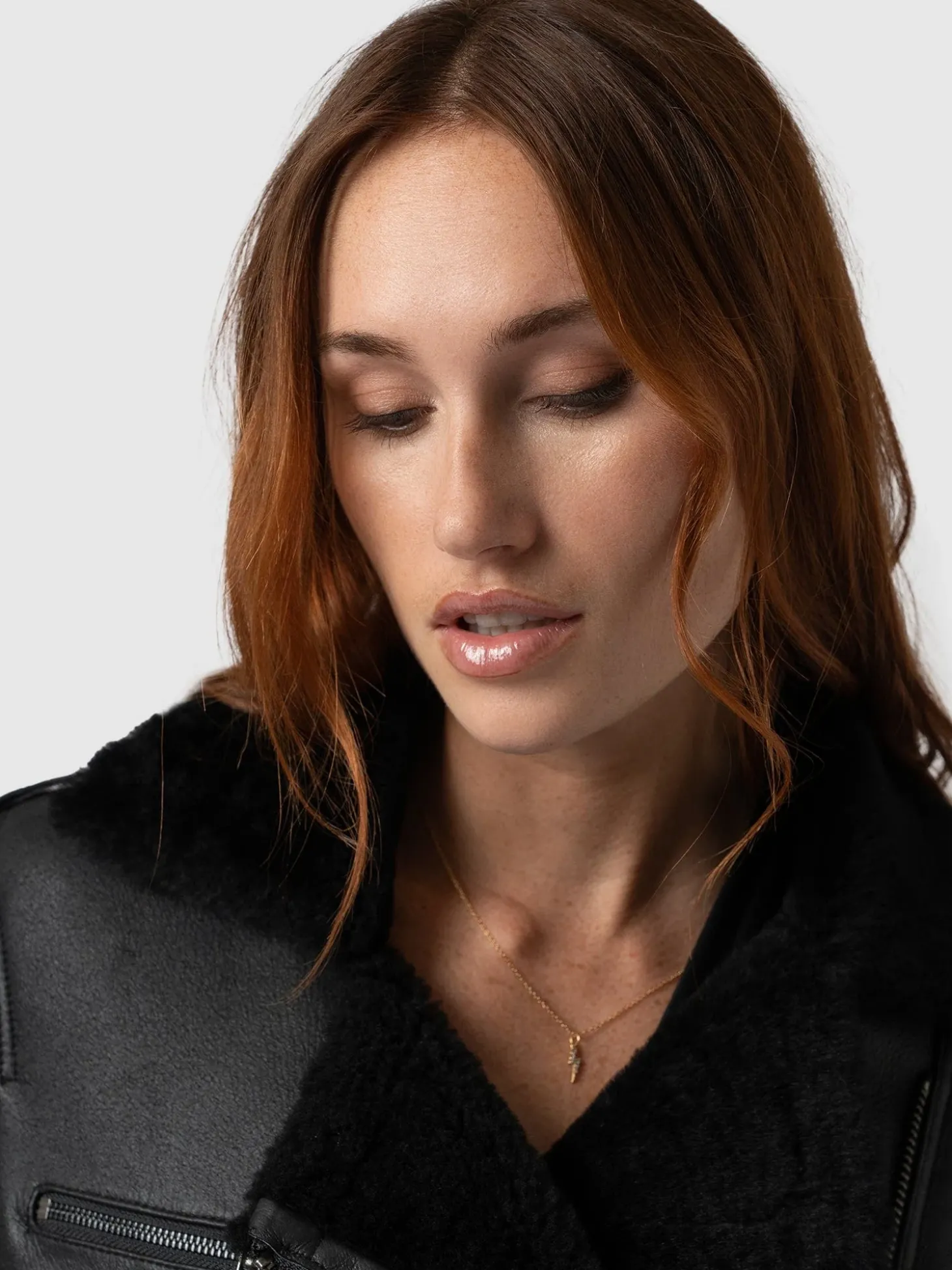 Spitfire Shearling Jacket - Black