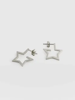 Star Earrings - Silver