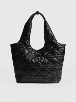 Stella Shoulder Tote Bag - Gloss Black