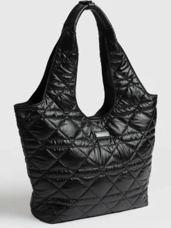 Stella Shoulder Tote Bag - Gloss Black