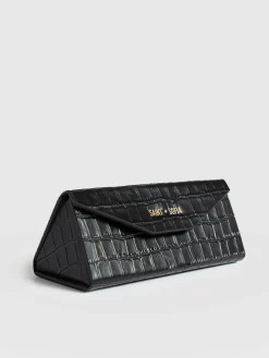 Sunglasses Case - Black Croc