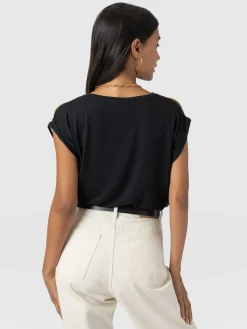 Turn Up Contrast Tee - Yellow Gradient