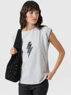 Turn Up Tee - Grey Rock N Roll