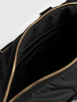 Woven Duffle Bag - Black/Grey