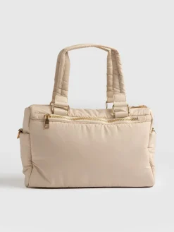 Woven Duffle Bag - Cream