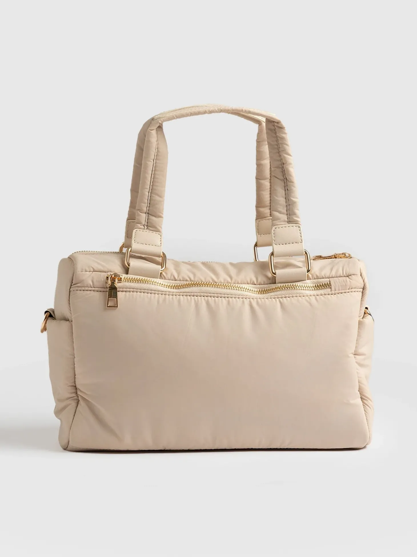 Woven Duffle Bag - Cream