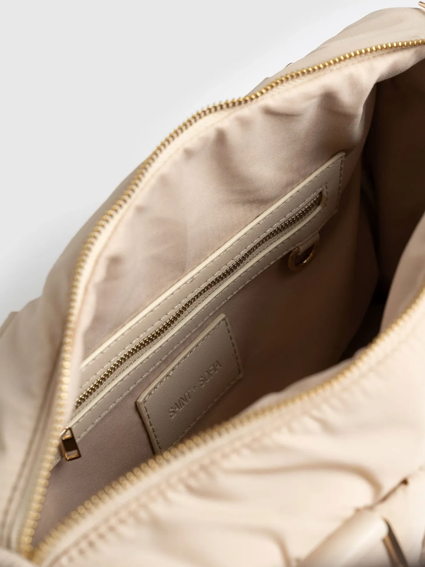 Woven Duffle Bag - Cream