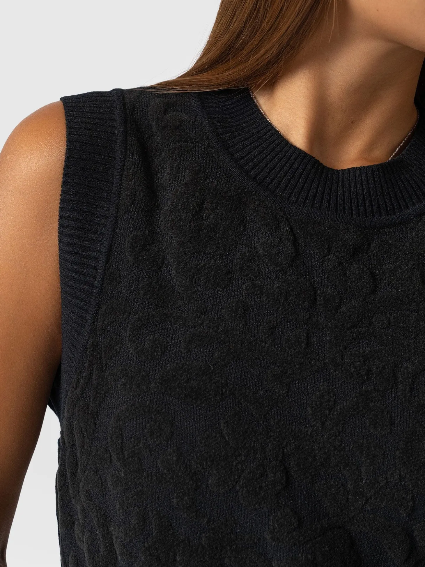 Wren Sleeveless Knit - Black