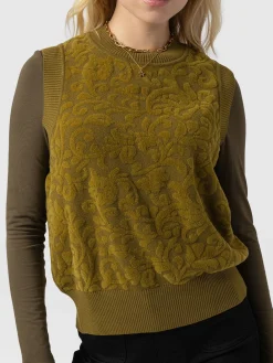 Wren Sleeveless Knit - Olive